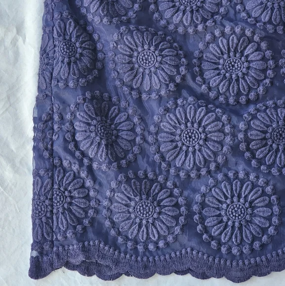 Boden Embroidered Organza Lace Dress - Women's Size 12 - Picture 5 of 16